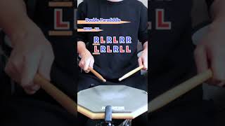 Drum StickWork 8  Double Paradiddle [upl. by Nert]