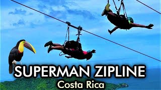 Superman Zipline Diamante Costa Rica [upl. by Aihtnyc]