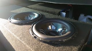 2x10 boshman subwoofers flexing vw passat b5 [upl. by Niwred]