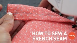 How to sew a french seam stepbystep  Sewing Tutorial with Angela Wolf [upl. by Asimaj]