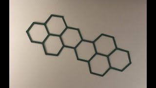 DIY Hexagon Popsicle Stick Wall Hanging Art MadeByFate 79 [upl. by Sikes]