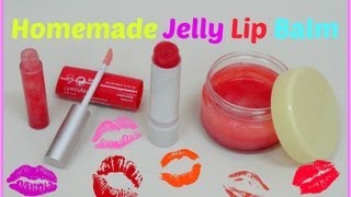 DIY 4  Homemade Jelly Lip Balm [upl. by Nerrag]