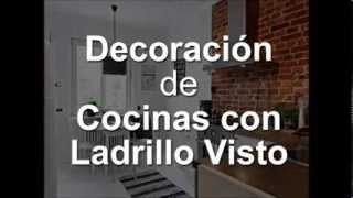 Decoracion de cocinas con ladrillo visto [upl. by Florence275]