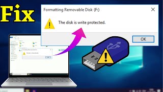 Fix quotWrite Protectionquot from USB Pendrive  The disk is write protected [upl. by Maletta]