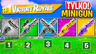 TYLKO MINIGUN CHALLENGE w Fortnite [upl. by Hnahk]