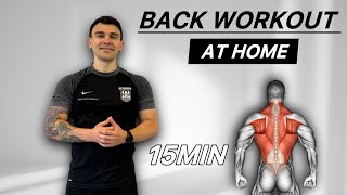 Home Back Workout 10 Minutes with No Equipment Needed [upl. by Anij979]