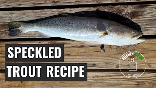 Speckled Trout Recipe Grilled Fish On Weber Kettle [upl. by Seibold]