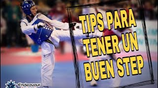 TUTORIAL de Taekwondo en ESPAÑOL  5 TIPS para mejorar tu STEP en el TAEKWONDO para PRINCIPIANTES [upl. by Adirem]