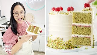 Pistachio Cake Recipe From Scratch With Surprise Filling [upl. by Eiznikcm986]