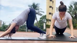 Tamanna Bhatia Full Workout for Get Back Stamina after her Health Recovery  Back to Fitness [upl. by Dill99]