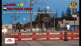 TTC POV Walk Bathurst Station to Tobermory Station Via Finch West Station【4K】 [upl. by Arutak580]