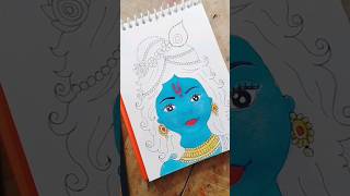 Lord krishna painting ✨♥️🙏 subscribe guys 😊😊art trending viralvideo shortsvideo shorts art [upl. by Dar]