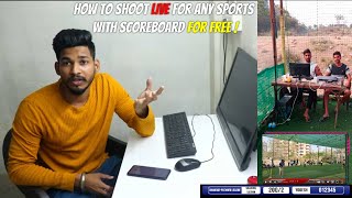 PART 1 How to Shoot Live video with a scoreboard for Any sports cricket VMIX  by SHADY  PART 1 [upl. by Adena]