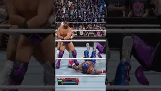 Dragon Lee deliveres a sneaky knee to the face of JD Mcdonagh and get the win with Rey Mysterio [upl. by Oihsoy577]