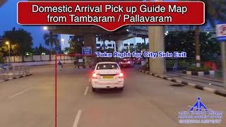 Chennai Airport New Traffic Flow Guide Map  Domestic Arrival Pick up [upl. by Val478]