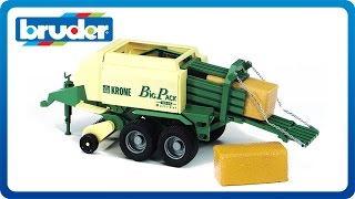 Bruder Toys Big Bale Press Krone Big Pack 02015 [upl. by Ijies]