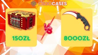 SKRZYNIA RZUCIŁA KARAMBITA ZA 8000ZŁ😱🔥 CSGOCASES [upl. by Mihcaoj376]