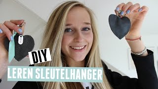 DIY Leren Sleutelhanger ♥ MADEBYNoelle [upl. by Ervin]