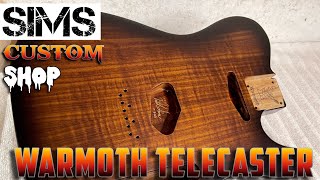 Warmoth Telecaster guitar body  Roasted Swamp Ash [upl. by Kaleena]