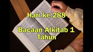 Hari ke 288  Panduan Baca Alkitab Setahun secara Kronologis  Alkitab Suara [upl. by Kass]