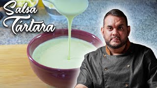 SALSA TÁRTARA PARA COMIDAS RÁPIDAS  LA MEJOR RECETA CAPITULO 16  Chef Jeison Rodríguez [upl. by Hertberg]