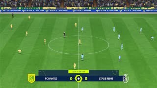 EA Sports FC 24  FC Nantes vs Reims  Ligue 1 Uber Eats  Gameplay PS5 [upl. by Secundas]