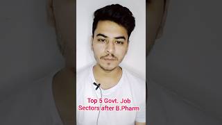 Top 5 Government Jobs after BPharma jobs govtjobs bpharma beingpharmacist shorts [upl. by Hulen]