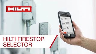 Hilti Firestop Selector [upl. by Bail]