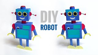 How To Make A Robot Out Of Paper  Making a Cardboard Robot DIY Robot for school project Art beats [upl. by Harlow632]