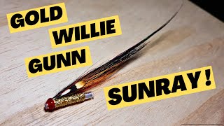 Gold WILLIE GUNN Sunray Shadow Salmon Fly Tying [upl. by Libna]