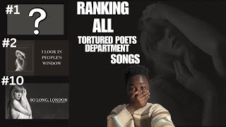 Ranking All Tortured Poets Department Songs [upl. by Woodring]