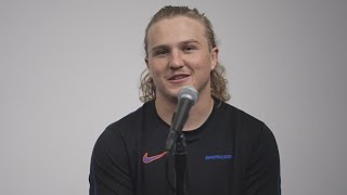 Boise State QB Maddux Madsen on win over UNLV in heavyweight fight [upl. by Selec]