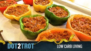 Stuffed Peppers Creative Colorful Low Carb [upl. by Ahsikram]