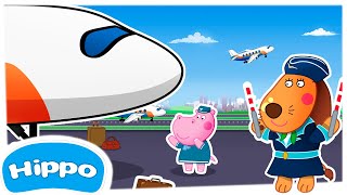 Hippo 🌼 Airport Professions 🌼 Kids Games 🌼 Teaser [upl. by Notliw]