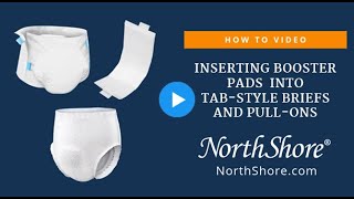 How to Insert Booster Pads Into Adult Diapers and PullOns [upl. by Zoara]