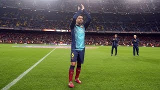 Camp Nou pays tribute to Xavi for his 700 matches [upl. by Agace]