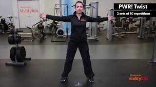 At Home Workout Standing PWR Moves [upl. by Ettennil86]