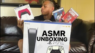 ASMR Unboxing PS5 fast tapping for relaxation and sleep 😴💤 [upl. by Doowrehs]