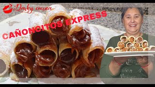 🫔CAÑONCITOS DE DULCE DE LECHE EN 15 MINUTOSRECETA EXPRESS [upl. by Collar]