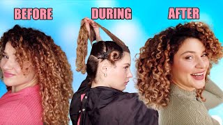 HOW TO CUT A SHORT CURLY BOB AT HOME tips from a hairstylist UniverseHaircut [upl. by Audris127]