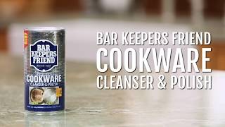 Bar Keepers Friend Cookware Cleanser amp Polish [upl. by Barbee371]