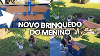 FINALMENTE FIZ AS MUDAS PARA A DUDA  ELE TA TODO FELIZ COM O BRINQUEDO NOVO  REFORMANDO O MOVEL [upl. by Rotciv430]