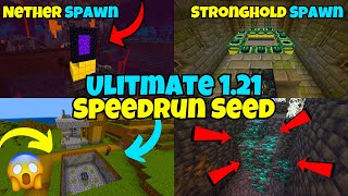 Ultimate Minecraft 121 Bedrock Speedrun Seed [upl. by Nytsirhc843]