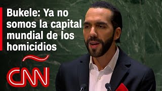 Discurso completo de Nayib Bukele en la ONU El Salvador es el quotpaís más seguro de América Latinaquot [upl. by Esimorp809]