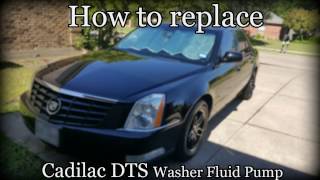 20062011 Cadillac DTS  How to replace washer fluid pump [upl. by Hawger]