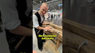 Restaurierung eines Andreskreuzes handwerk shorts woodwork [upl. by Lyrehs177]