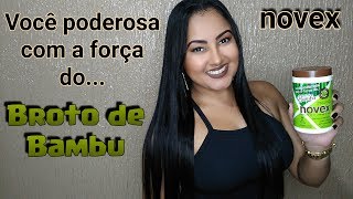 RESENHA  NOVEX BROTO DE BAMBU Liberada LOW e NO POO EMBELLEZE [upl. by Echikson]