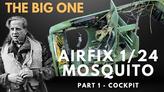 Airfix 124 De Havilland Mosquito  Part 1 Cockpit Scratch build [upl. by Ydde]