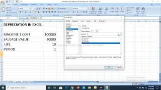 CALCULATE DEPRECIATION IN EXCEL IN WDV METHOD [upl. by Armalda]