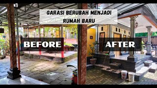 Before VS After  Perubahan Garasi Menjadi Rumah Baru Model Modern [upl. by Aizirk]